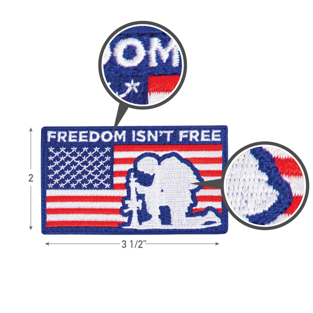 Rothco Freedom Isn't Free Patch With Hook Back - Rothco 1899