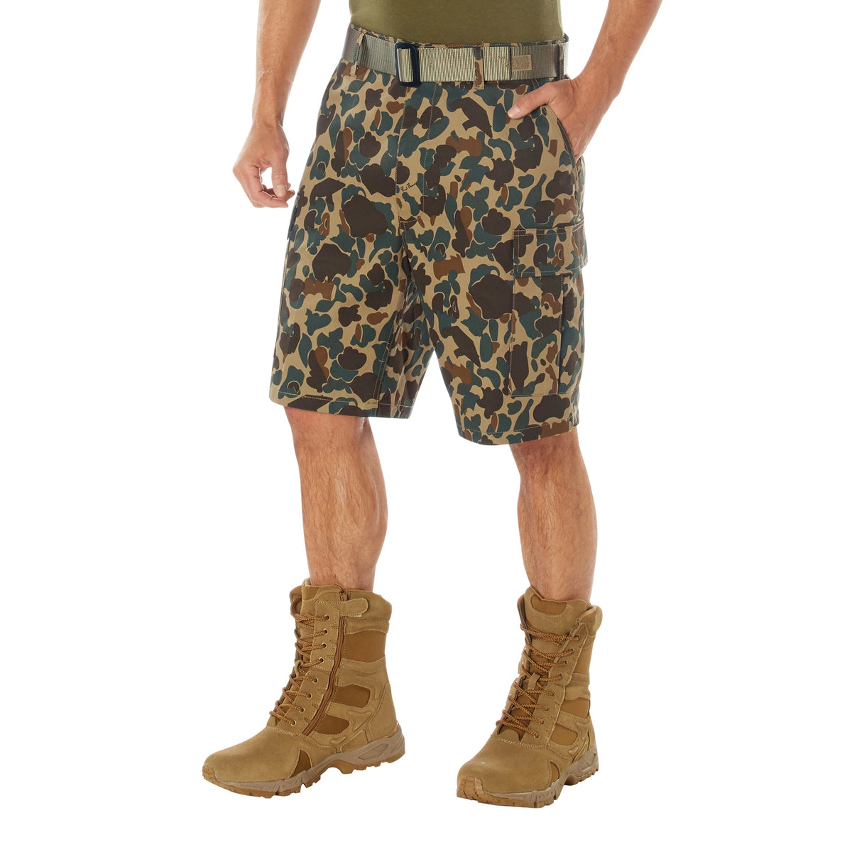 Rothco X Bear Archery Fred Bear Camo BDU Cargo Shorts - Rothco 19025-SML