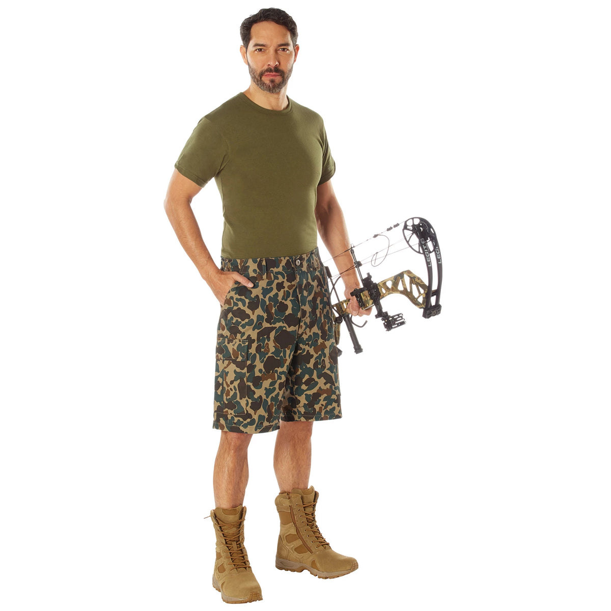 Rothco X Bear Archery Fred Bear Camo BDU Cargo Shorts - Rothco 19027
