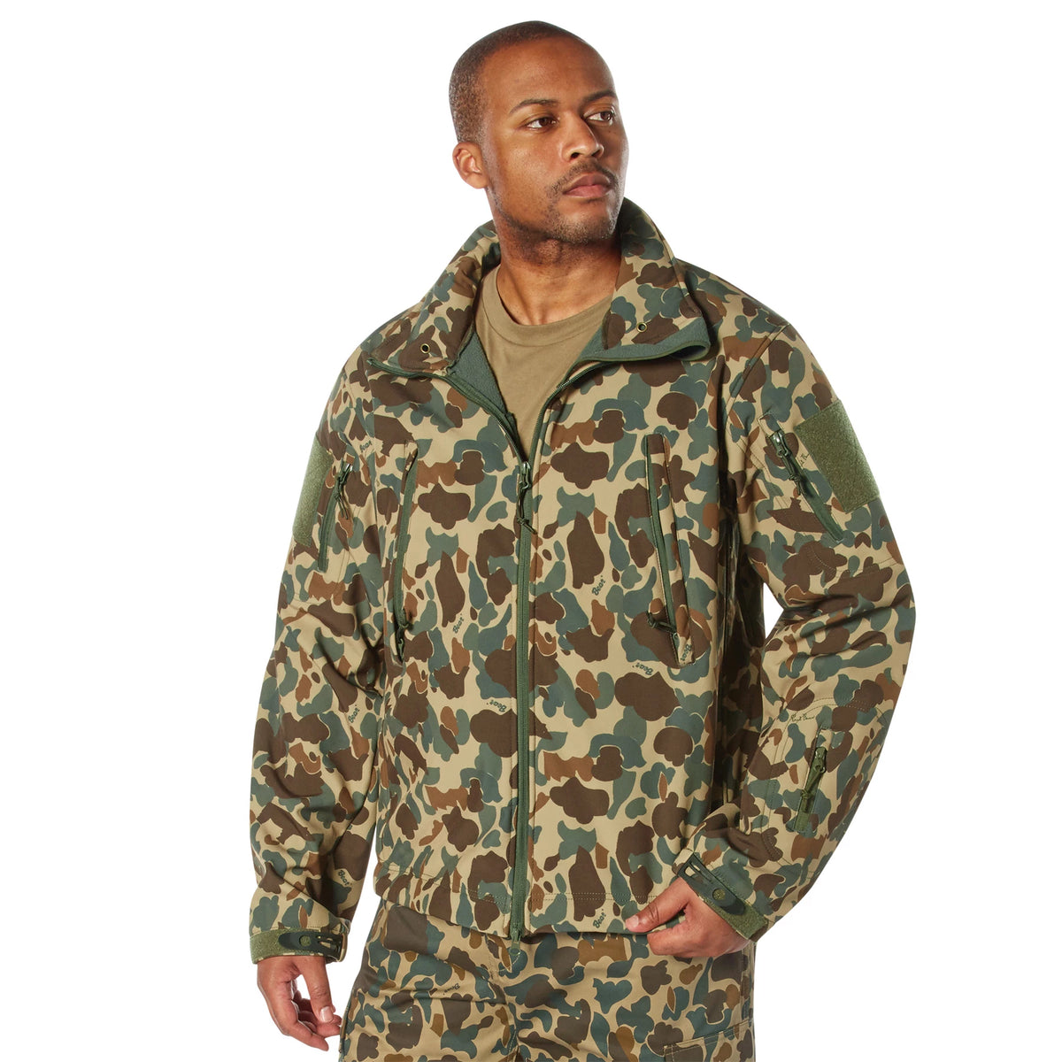 Rothco X Bear Archery Fred Bear Camo Special Ops Soft Shell Jacket - Rothco 19092-3XL
