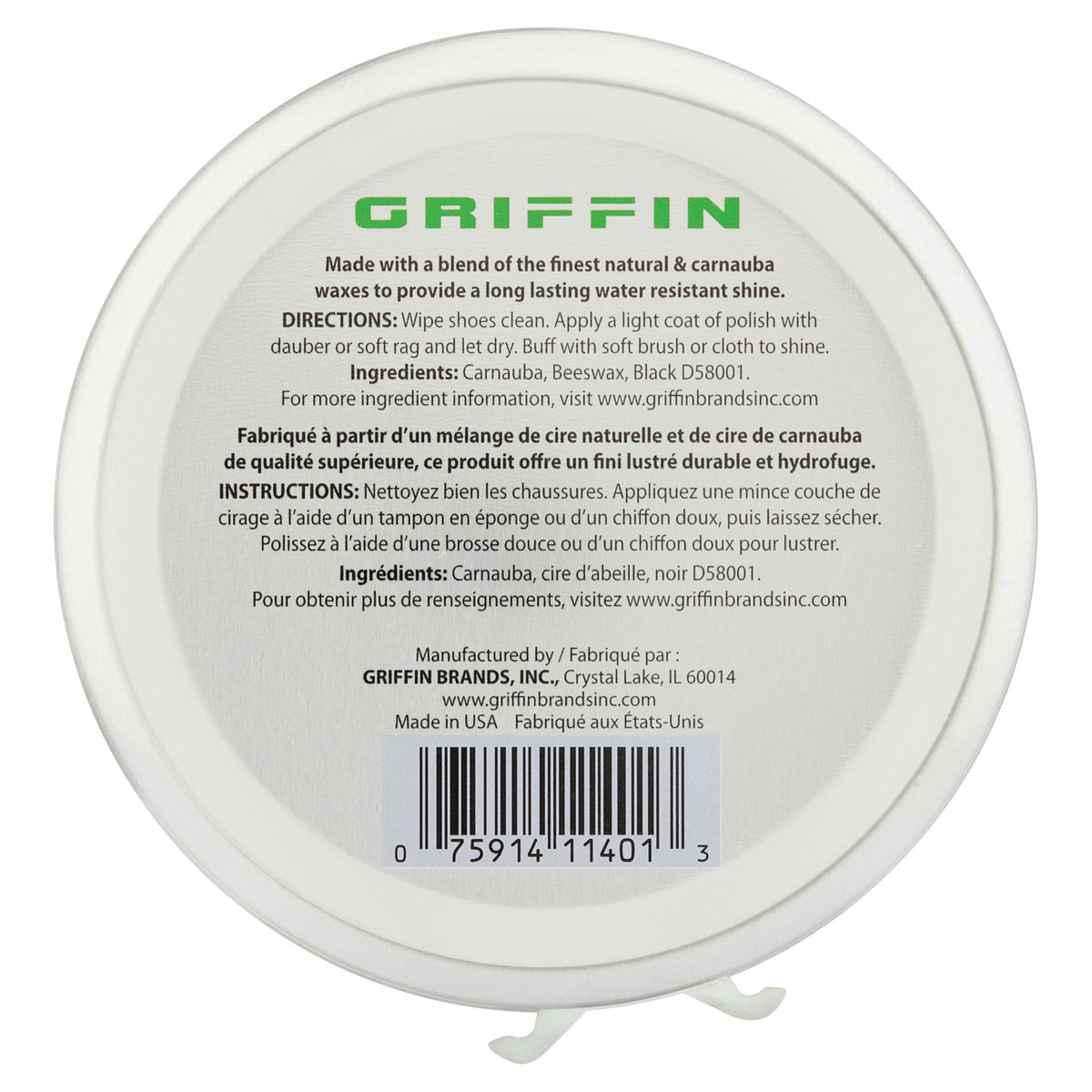 Griffin Shoe Polish – 3 oz. - Rothco 20204