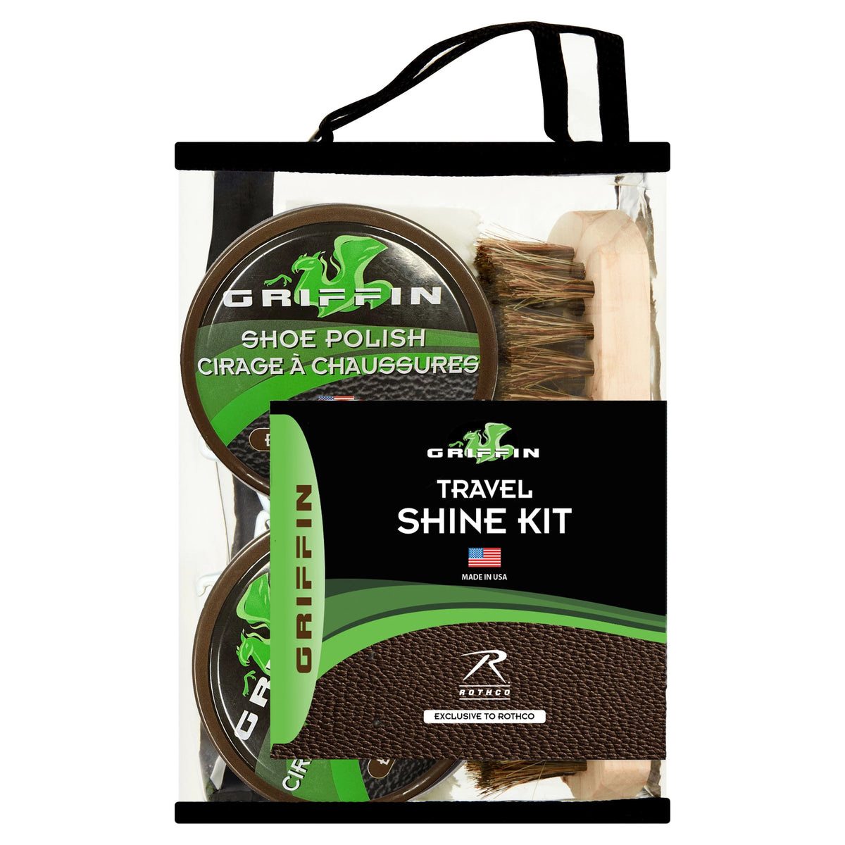 Griffin Travel Shoe Shine Kit - Rothco 20213