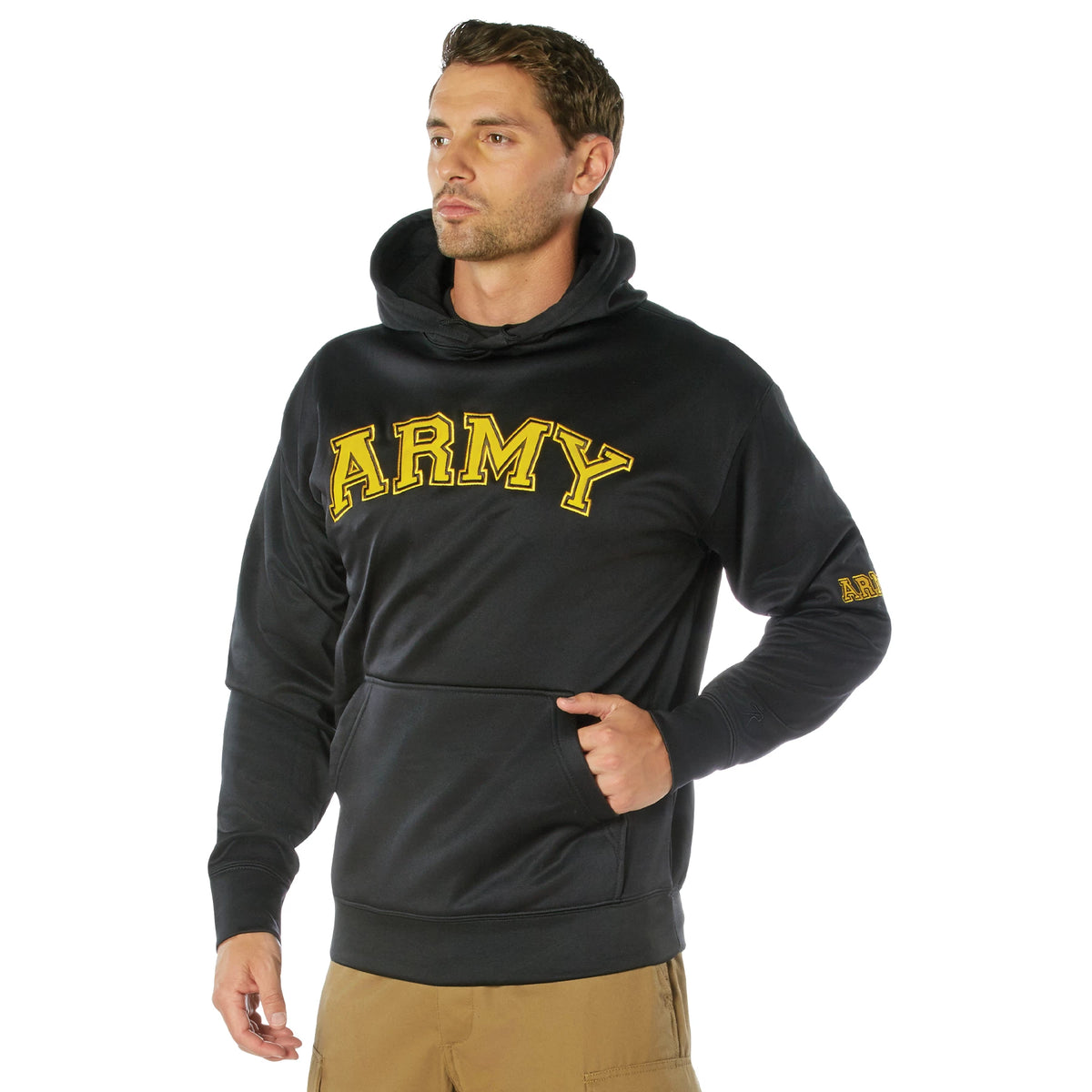 Rothco Army Pullover Hoodie - Black - Rothco 2257