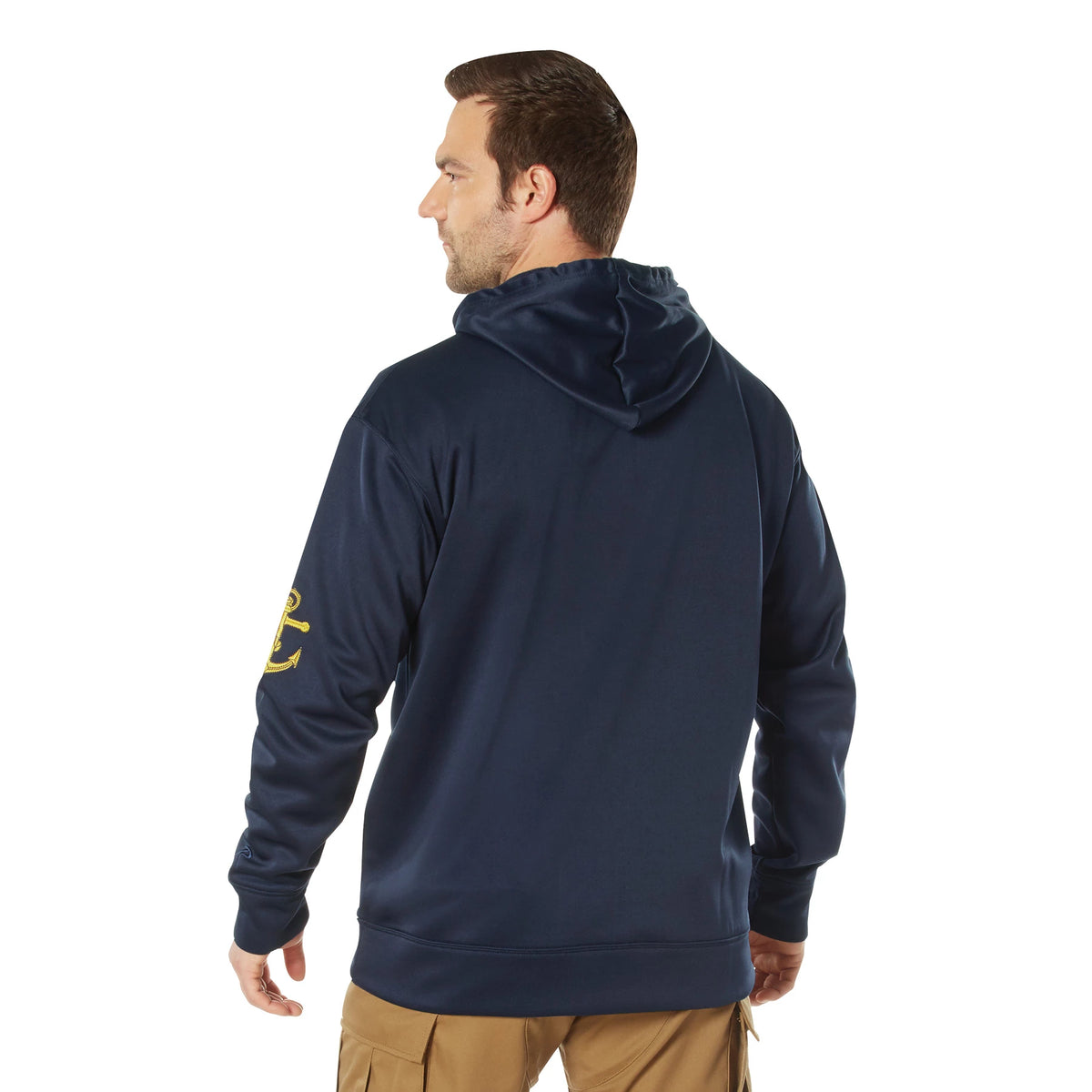 Rothco Navy Emblem Pullover Hooded Sweatshirt - Rothco 20570-SML