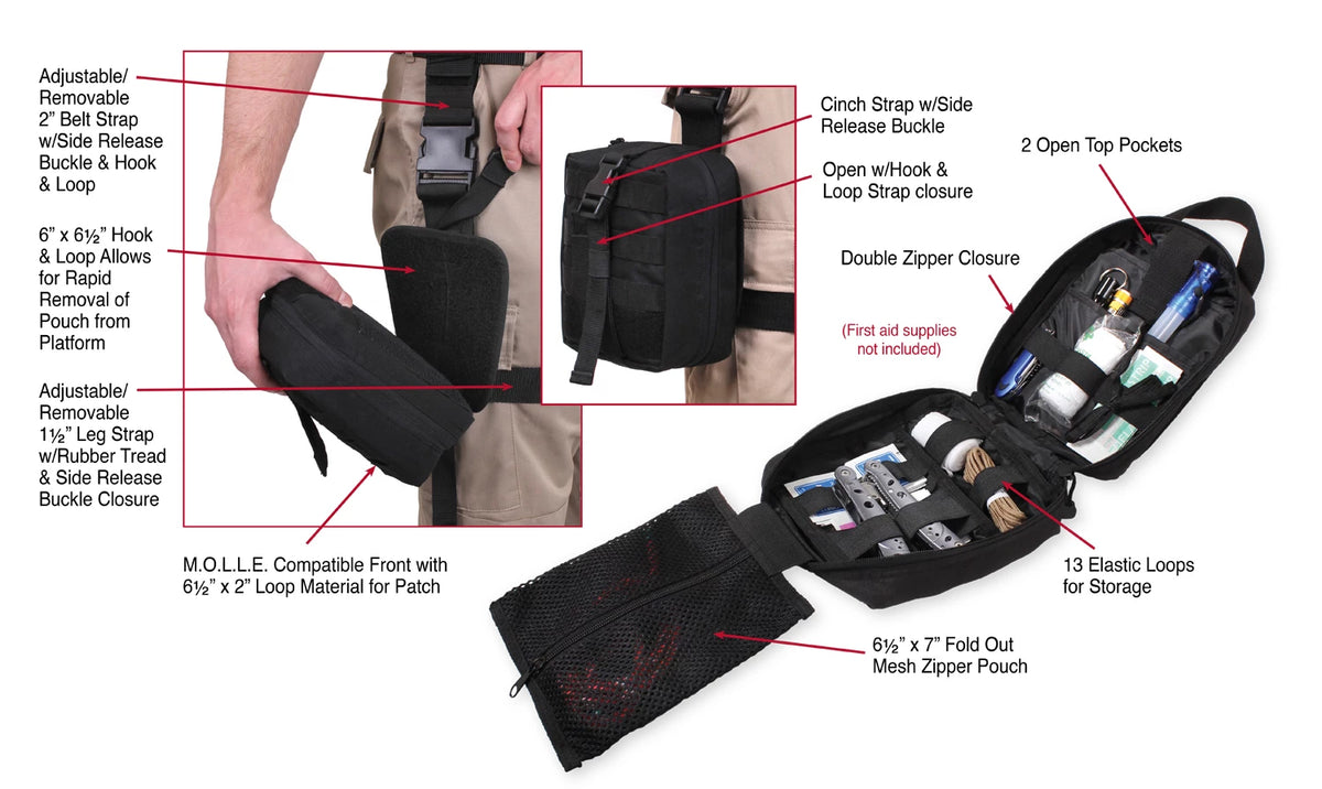 Rothco Drop Leg Medical Pouch - Rothco 20755