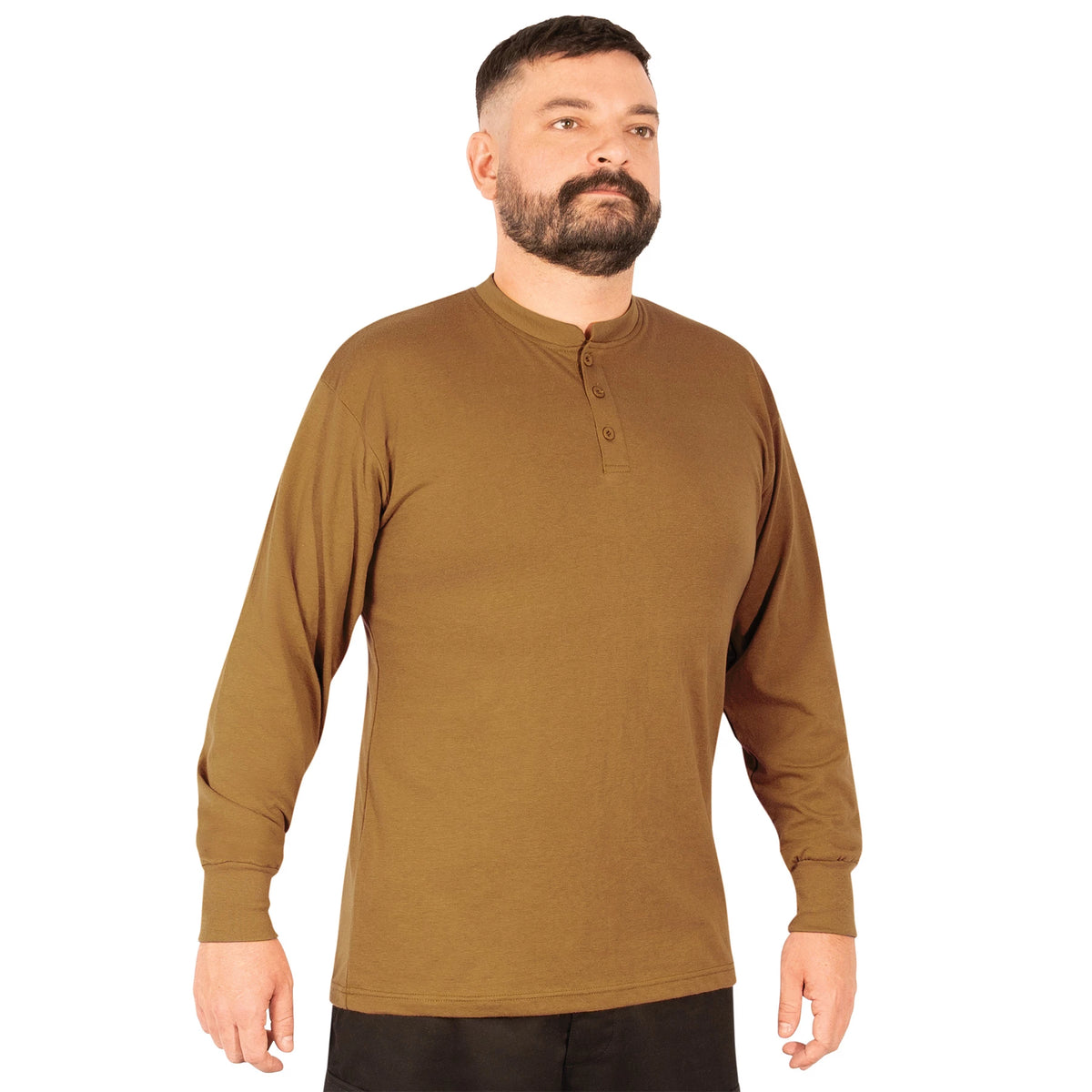 Rothco Long Sleeve Henley T-Shirt - Rothco 21030-SML