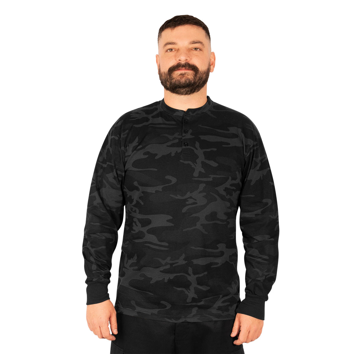 Rothco Long Sleeve Henley T-Shirt - Rothco 21042-3XL