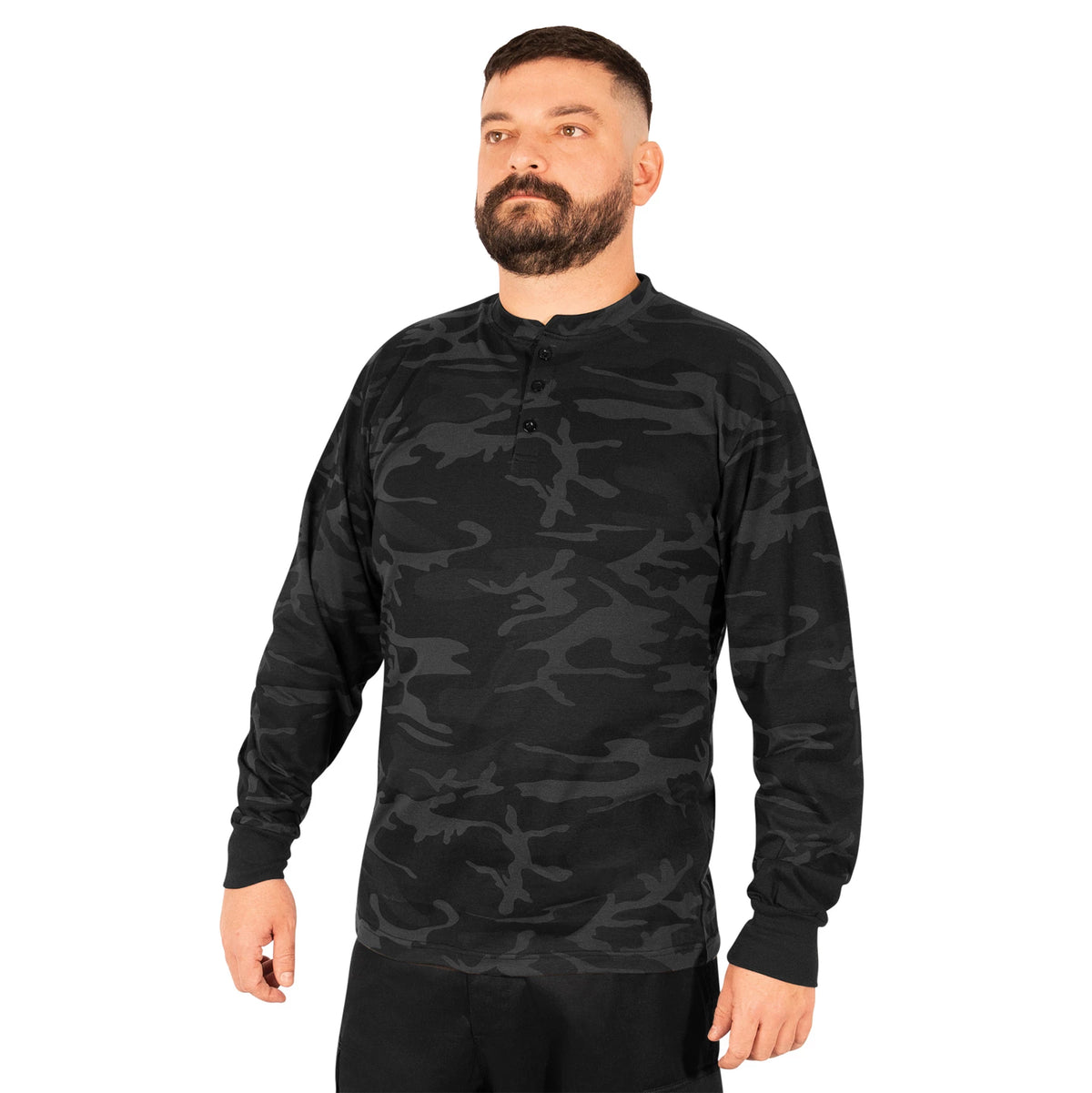 Rothco Long Sleeve Henley T-Shirt - Rothco 21041-2XL