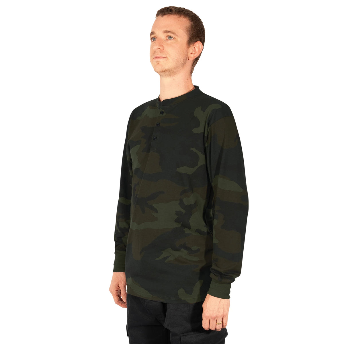 Rothco Long Sleeve Henley T-Shirt - Rothco 21046-2XL
