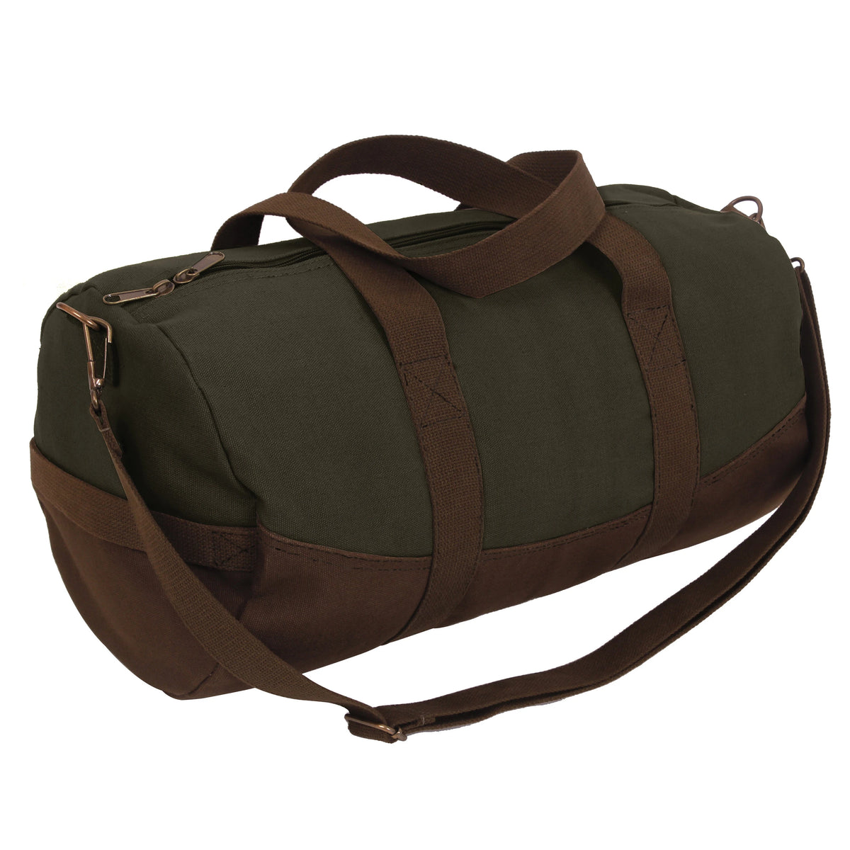 Rothco Two-Tone Canvas Duffle Bag With Brown Bottom - Rothco 2220