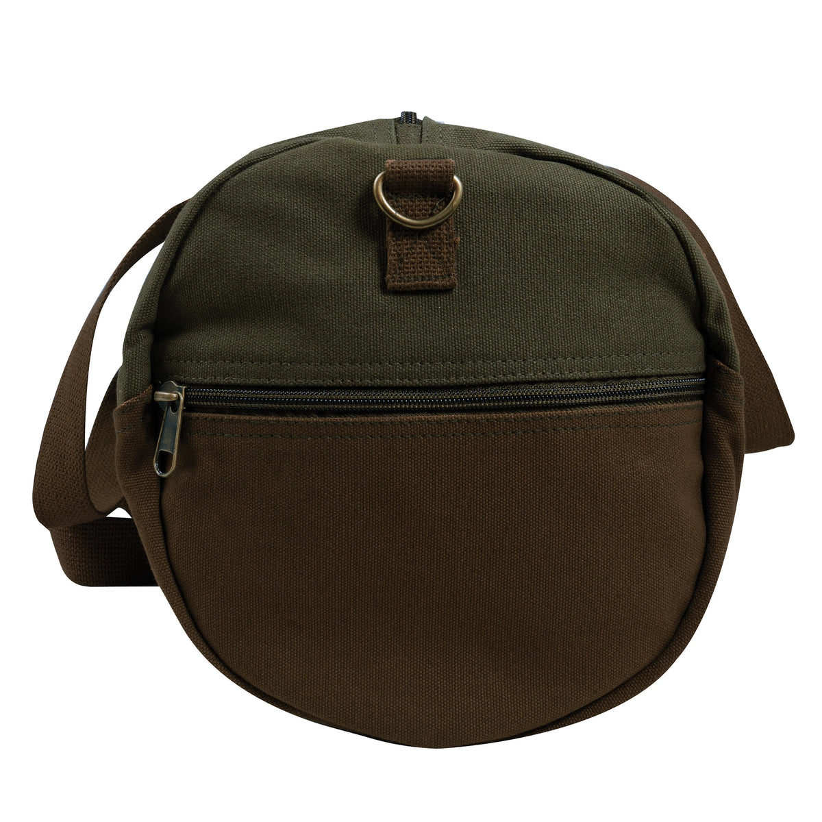 Rothco Two-Tone Canvas Duffle Bag With Brown Bottom - Rothco 2220