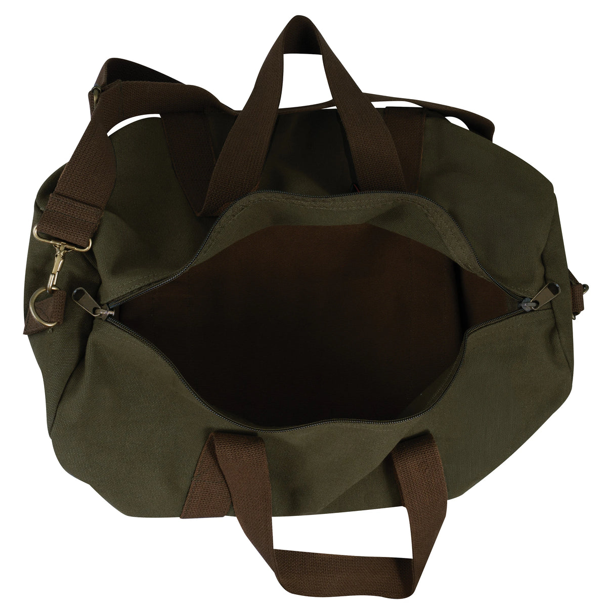 Rothco Two-Tone Canvas Duffle Bag With Brown Bottom - Rothco 2220