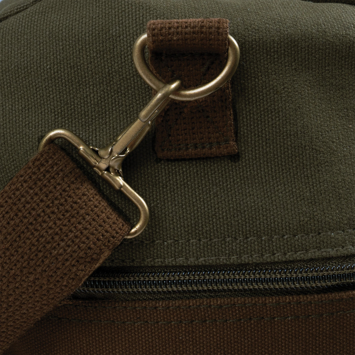 Rothco Two-Tone Canvas Duffle Bag With Brown Bottom - Rothco 2220