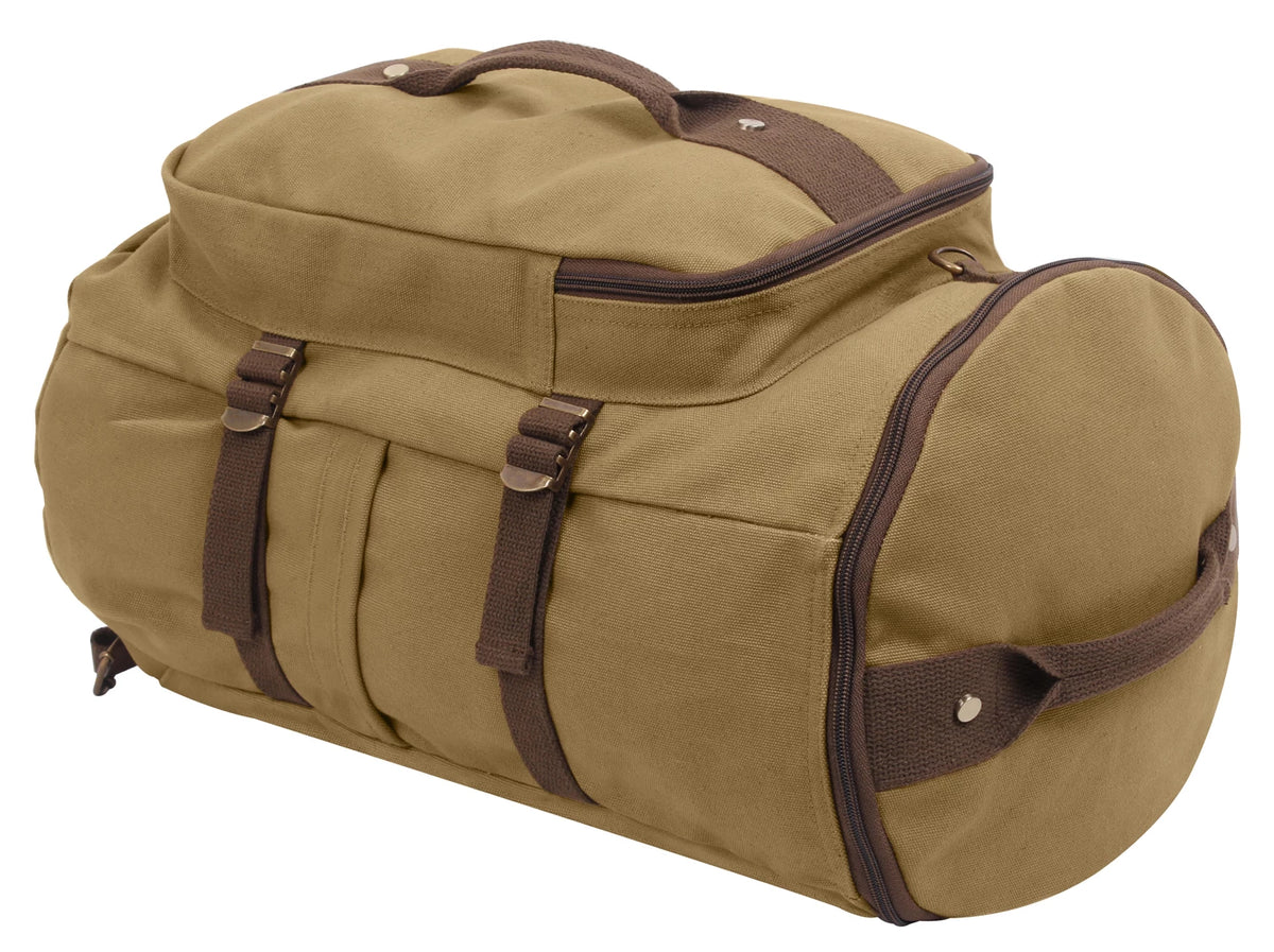 Rothco Convertible Canvas Duffle / Backpack - 19 Inches - Rothco 2225