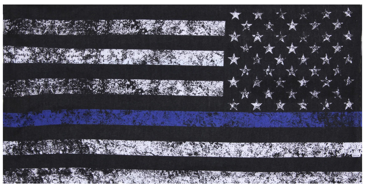 Rothco Thin Blue Line Multi-Use Tactical Wrap - Rothco 2404