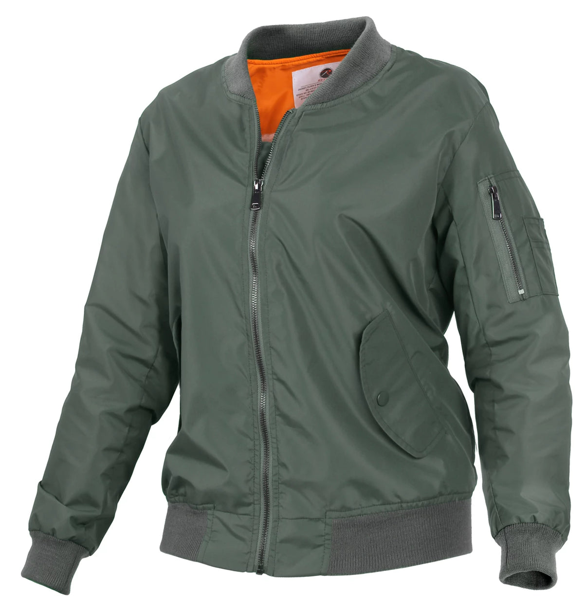 Rothco Womens Lightweight MA-1 Flight Jacket - Rothco 2420-SGN-XXS