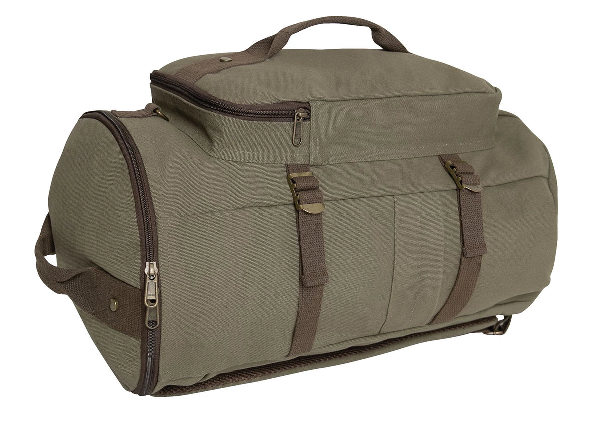 Rothco Convertible Canvas Duffle / Backpack - 19 Inches - Rothco 2515