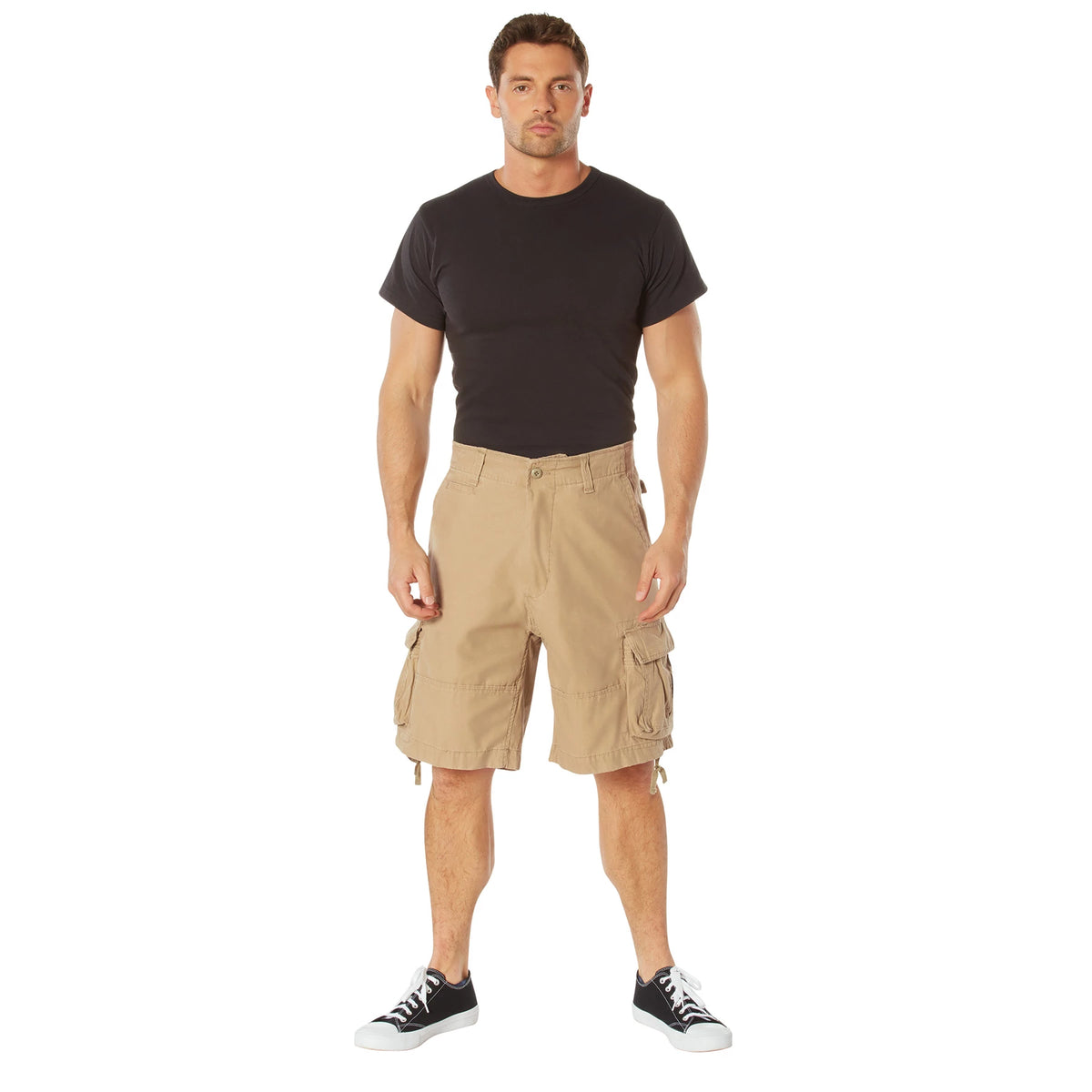Rothco Vintage Infantry Utility Cargo Shorts - Rothco 2547-KH-S