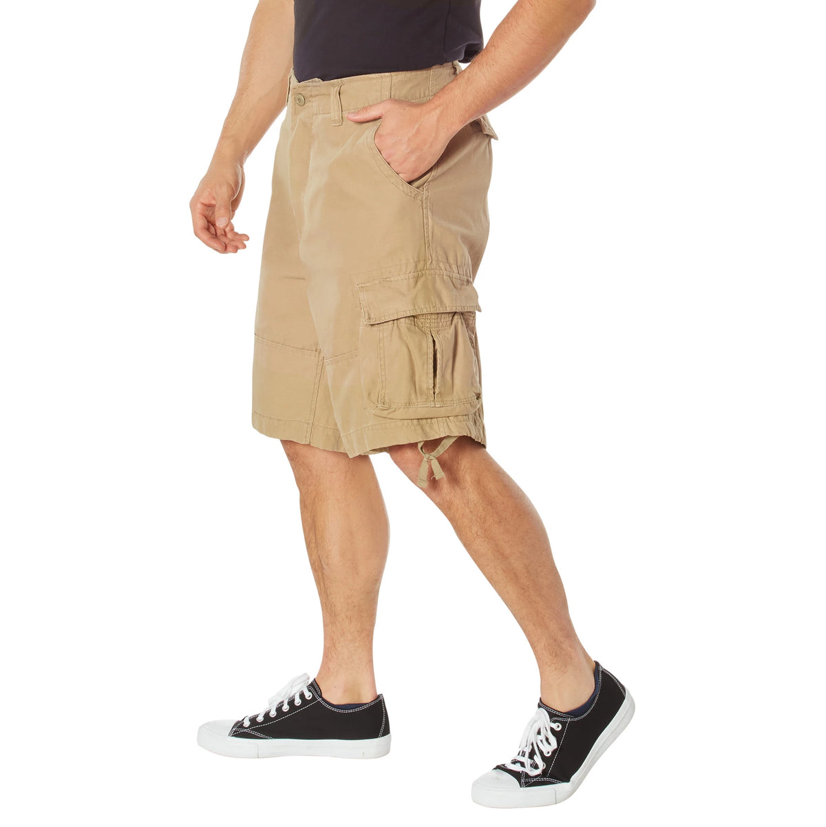 Rothco Vintage Infantry Utility Cargo Shorts - Rothco 2547-KH-M