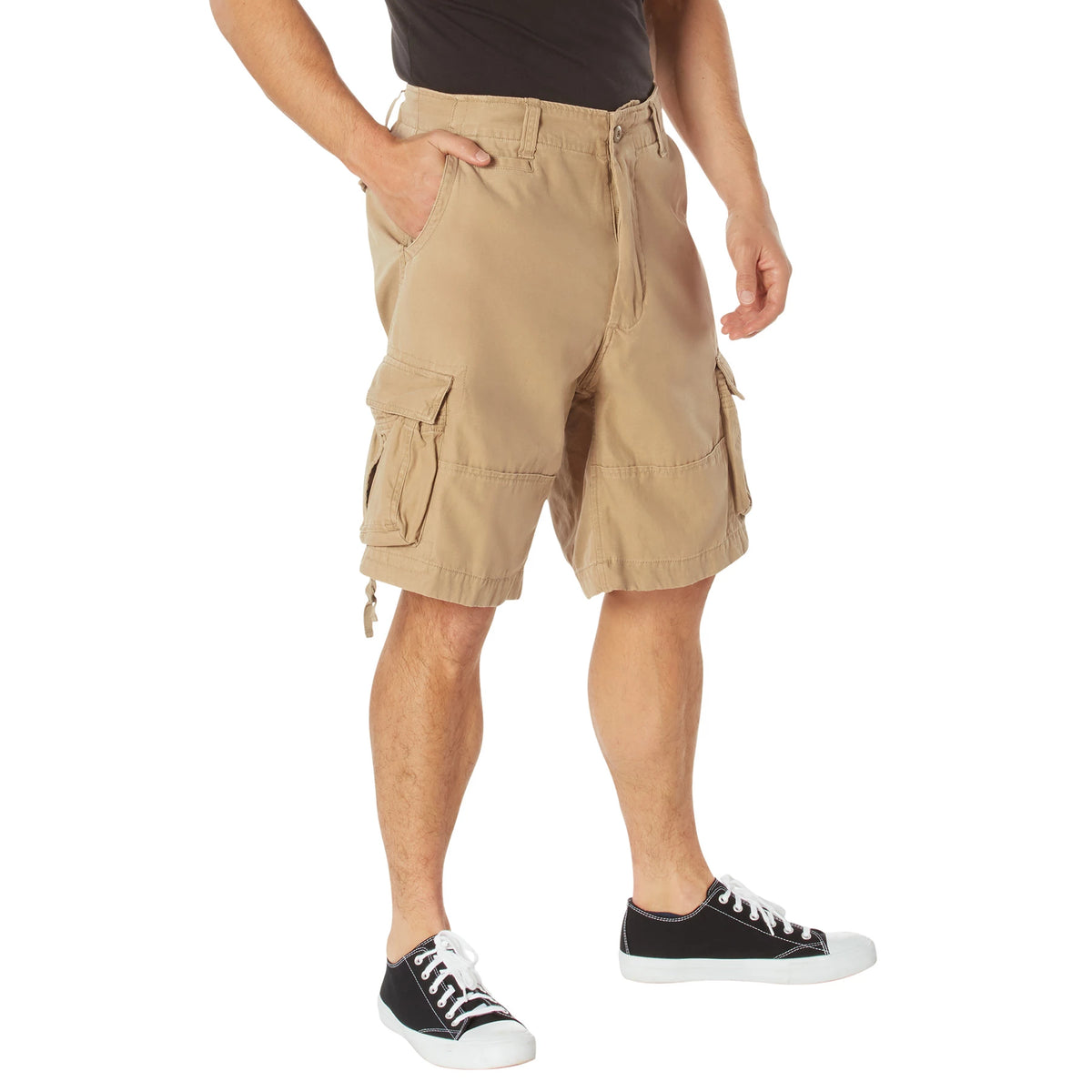 Rothco Vintage Infantry Utility Cargo Shorts - Rothco 2547-KH-S