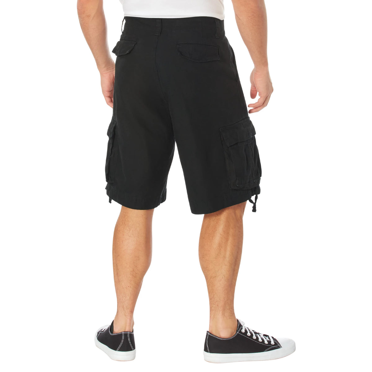 Rothco Vintage Infantry Utility Cargo Shorts - Rothco 2552-BK-S