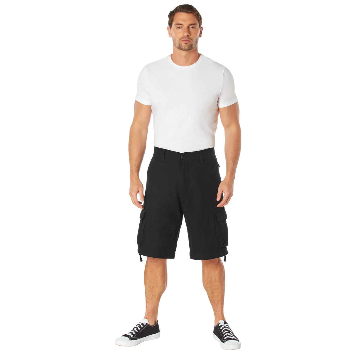 Rothco Vintage Infantry Utility Cargo Shorts - Rothco 2552-BK-M