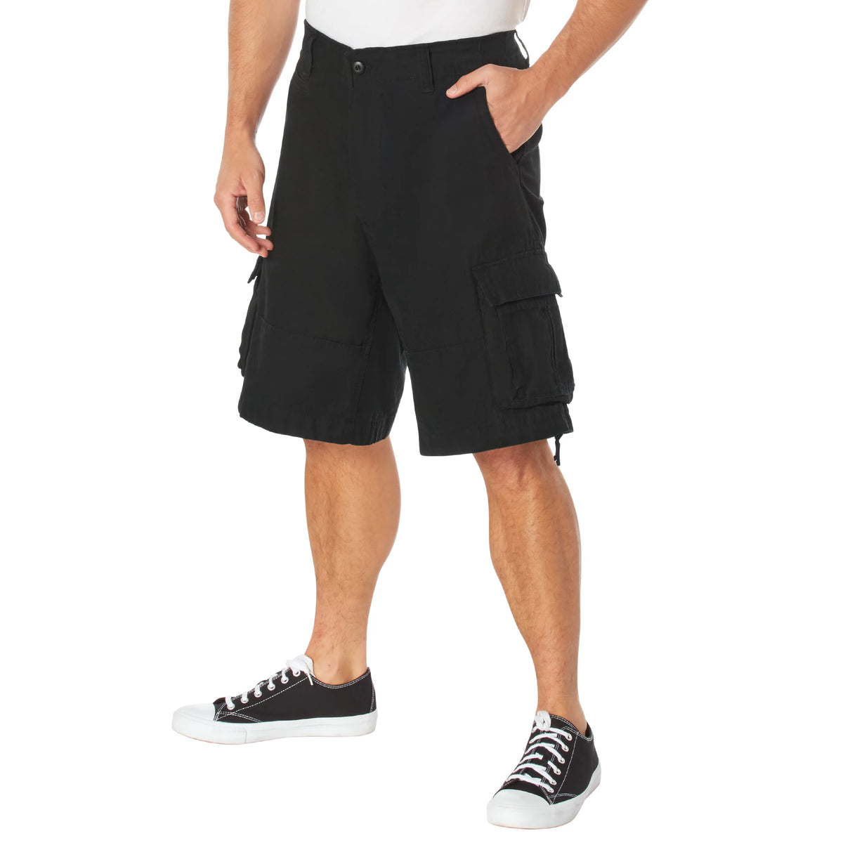 Rothco Vintage Infantry Utility Cargo Shorts - Rothco 2552-BK-S