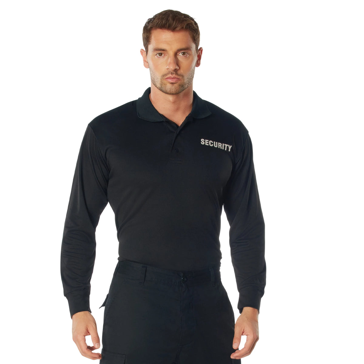 Rothco Moisture Wicking Long Sleeve Security Polo - Rothco 27019