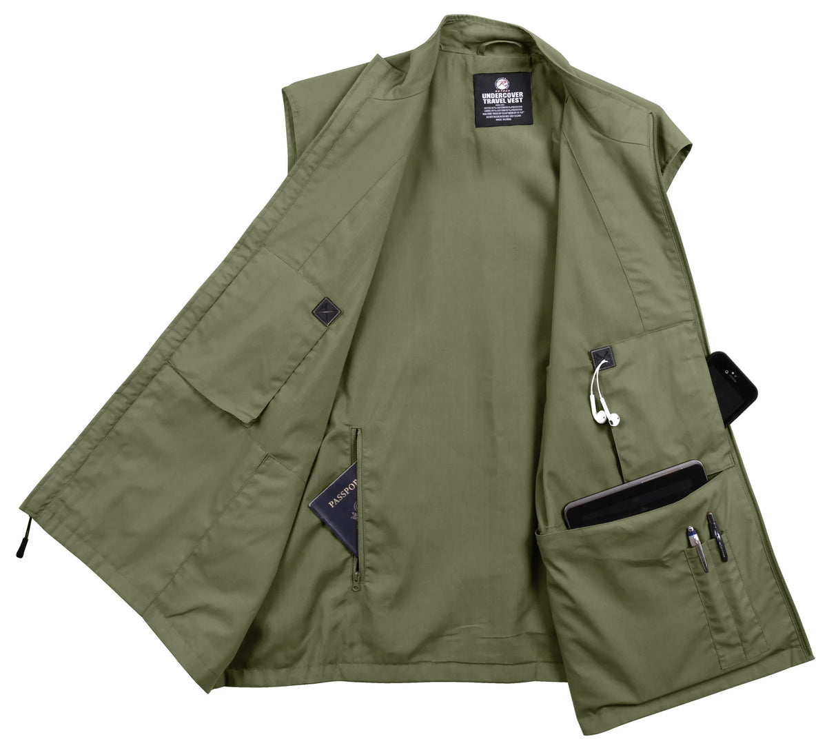 Rothco Undercover Travel Vest - Rothco 2721-OD-S