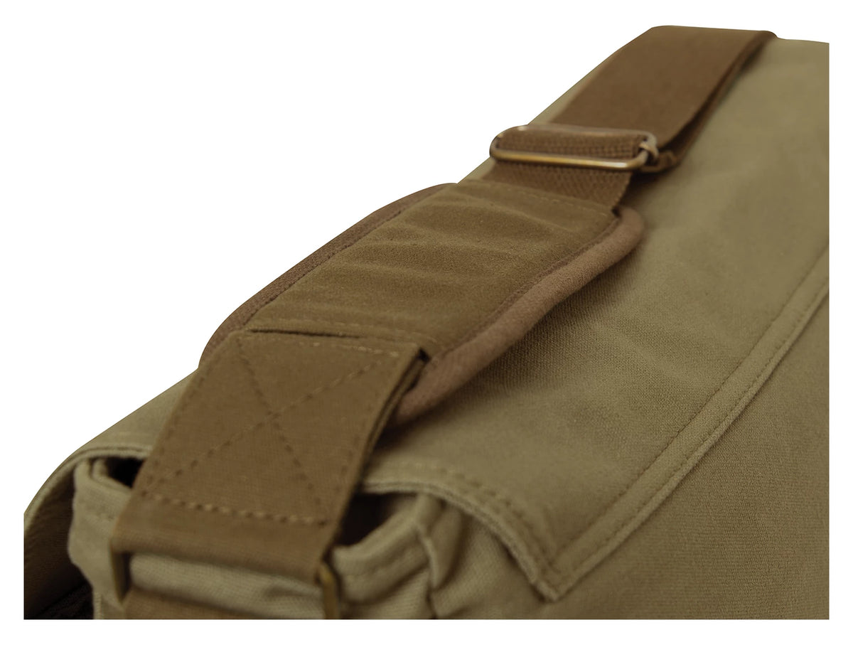 Rothco Deluxe Vintage Canvas Messenger Bag - Olive Drab - Rothco 2759