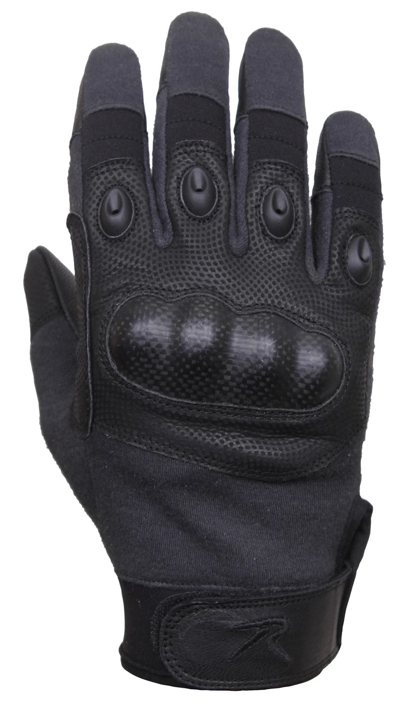 Rothco Carbon Fiber Hard Knuckle Cut/Fire-Resistant Gloves - Rothco 2808-S