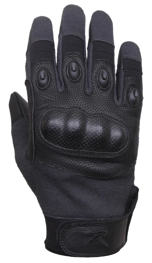 Rothco Carbon Fiber Hard Knuckle Cut/Fire-Resistant Gloves - Rothco 2808-S