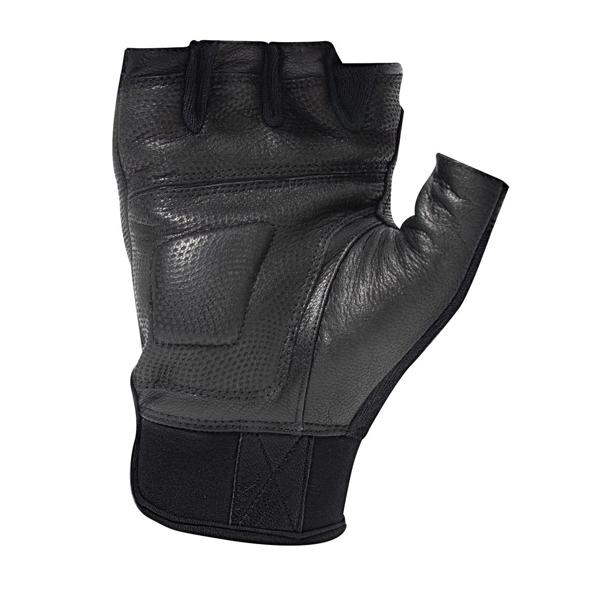 Rothco Fingerless Cut-Resistant Carbon Hard Knuckle Gloves - Black - Rothco 28081-SML