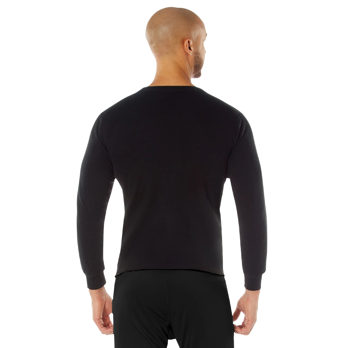Rothco Midweight Thermal Knit Top - Rothco 2827-BK-S