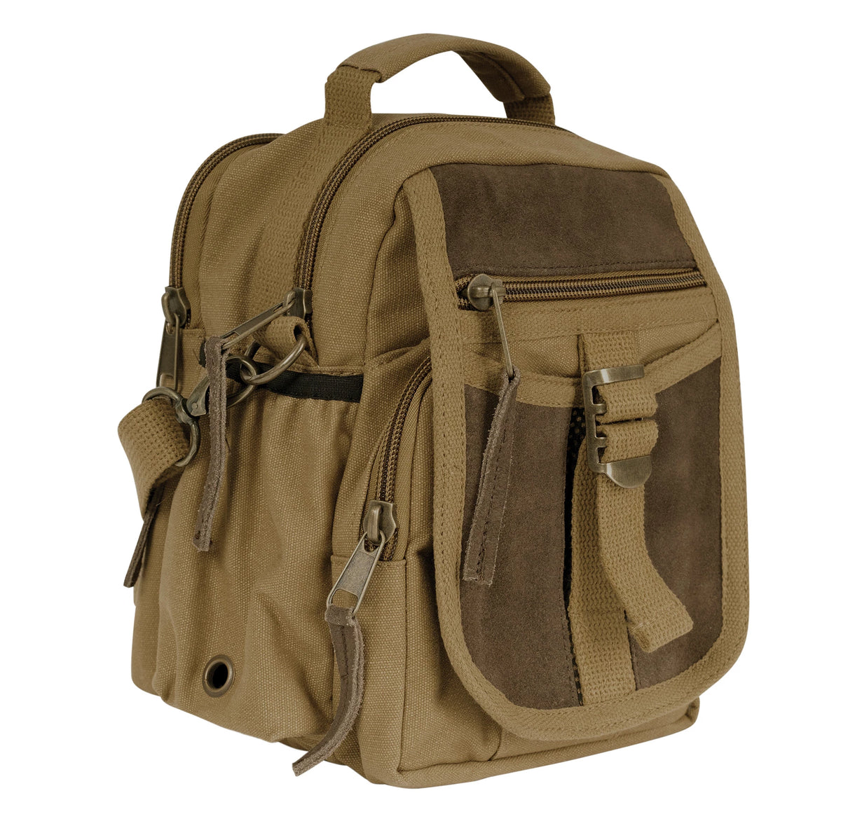Rothco Vintage Canvas & Leather Travel Shoulder Bag - Rothco 28361