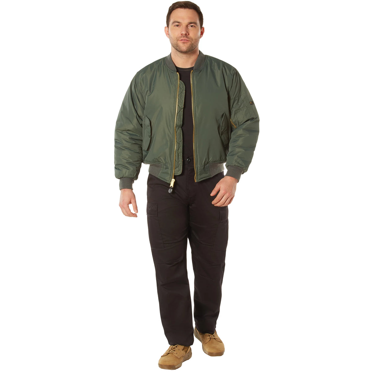 Rothco Enhanced Nylon MA-1 Flight Jacket - Rothco 2860-SGN-S