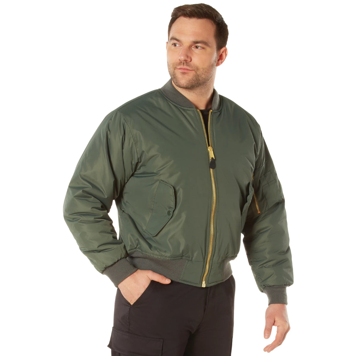 Rothco Enhanced Nylon MA-1 Flight Jacket - Rothco 2860-SGN-XS