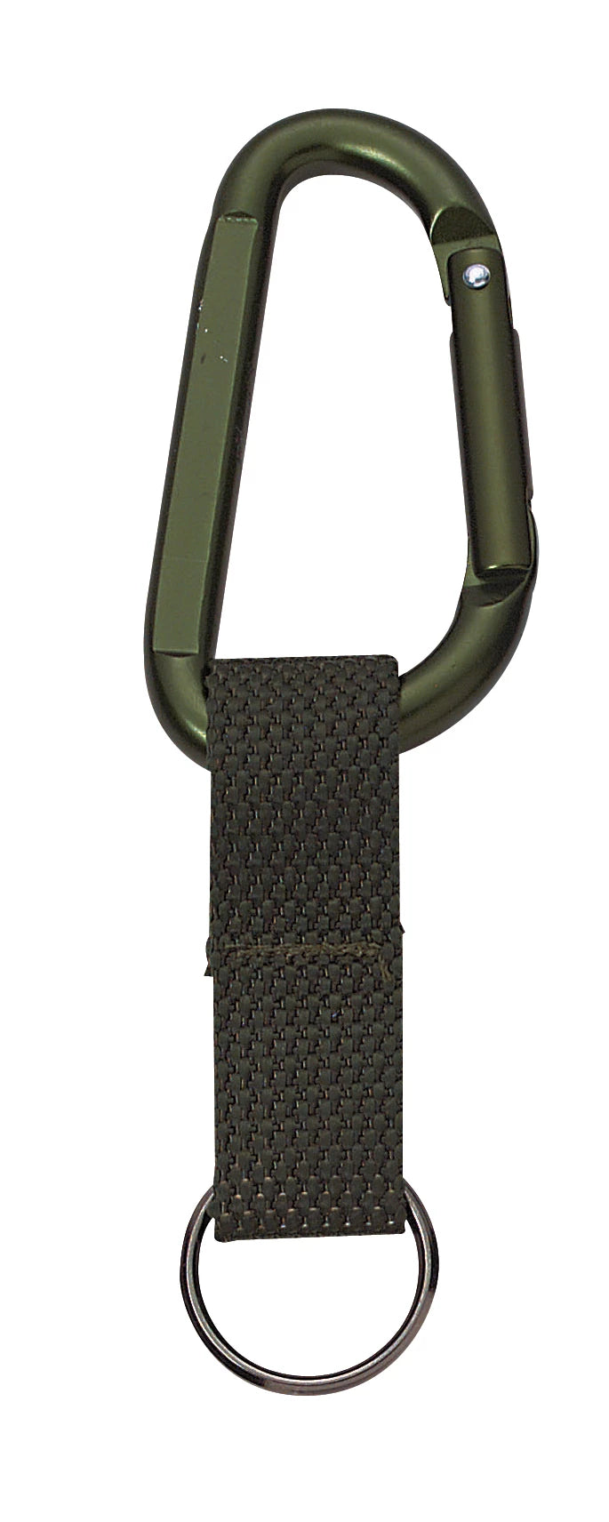 Rothco Jumbo 80MM Carabiner With Web Strap Key Ring - Rothco 291-OD