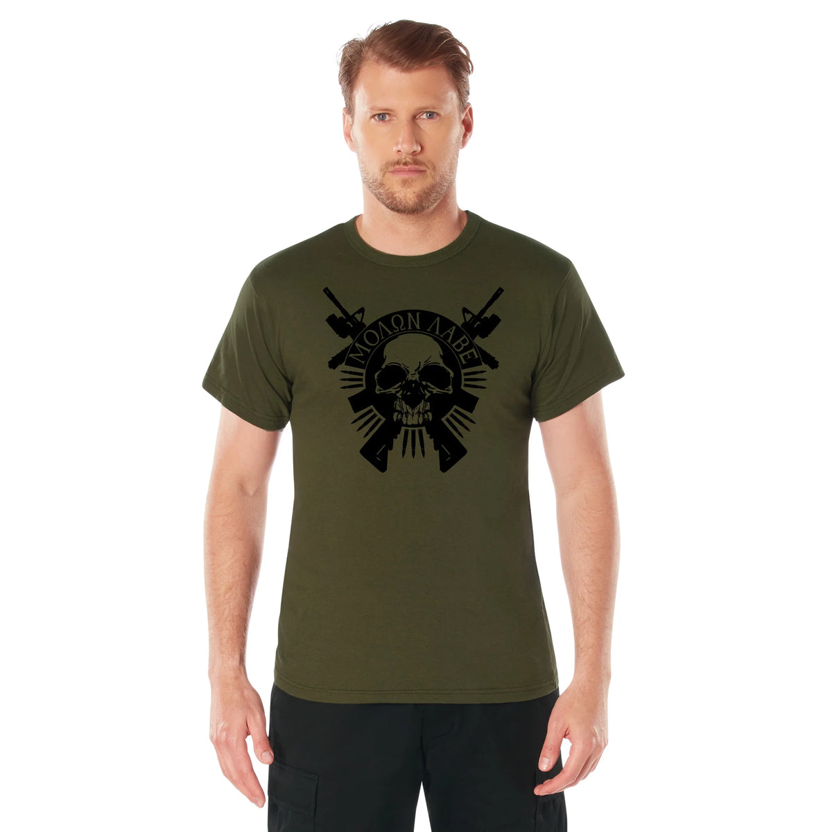 Rothco Molon Labe Skull T-Shirt - Rothco 2917-M