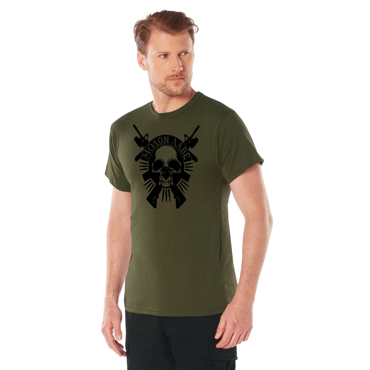 Rothco Molon Labe Skull T-Shirt - Rothco 2917-M