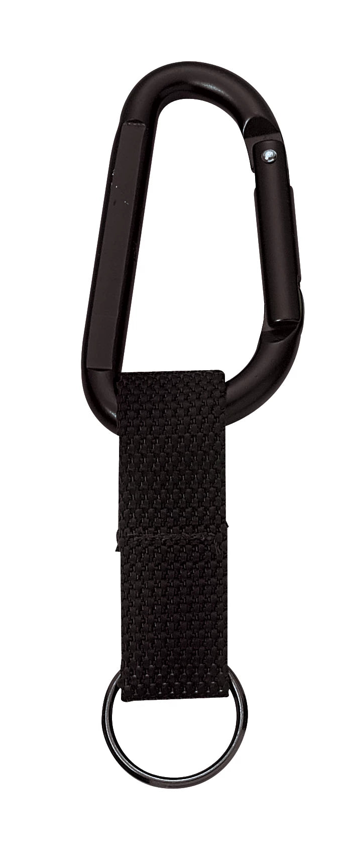 Rothco Jumbo 80MM Carabiner With Web Strap Key Ring - Rothco 291-BK