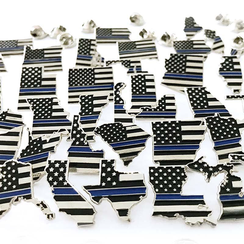 State Pins - Thin Blue Line USA