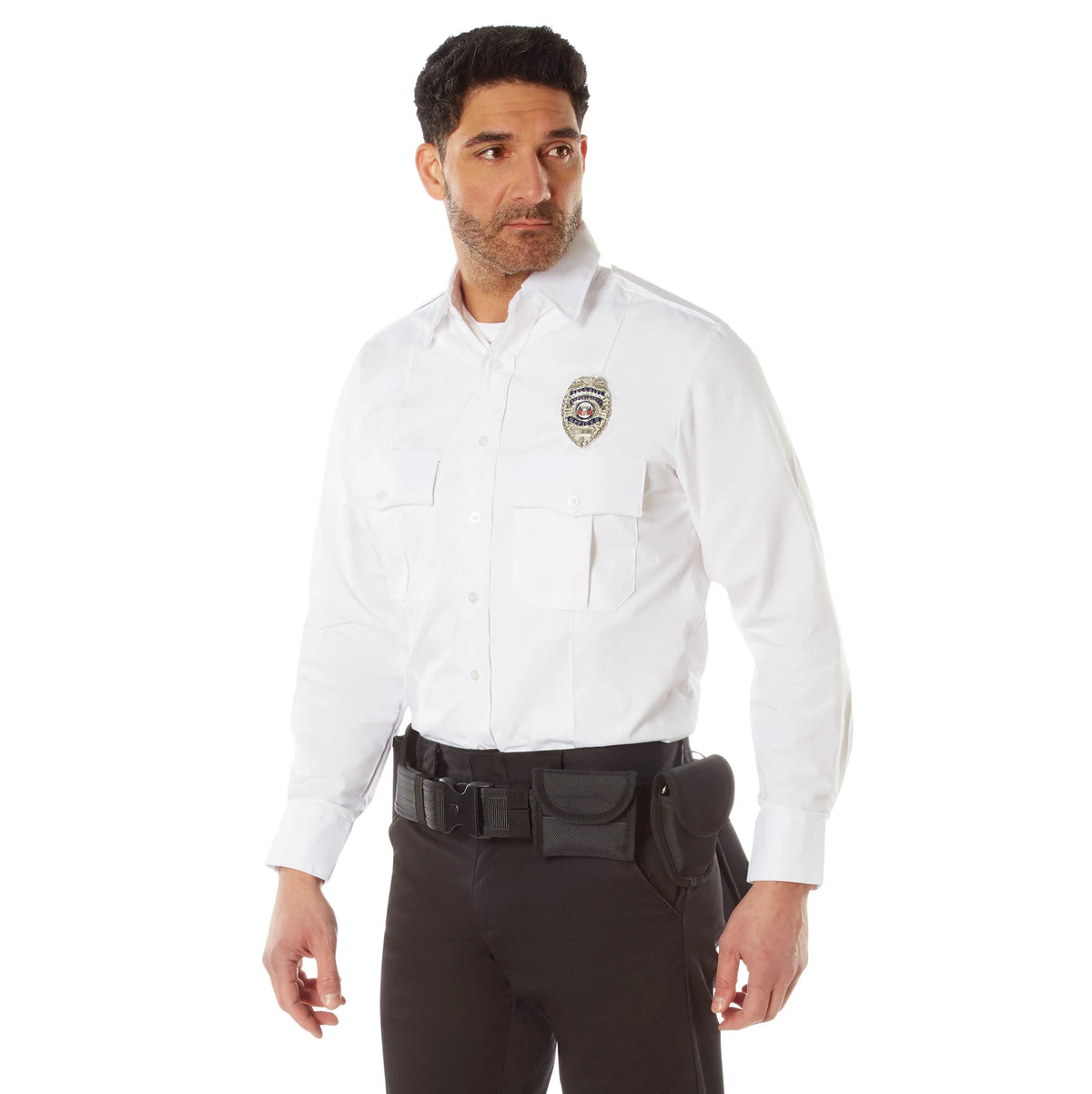 Rothco Long Sleeve Uniform Shirt - Rothco 30000-WT-S