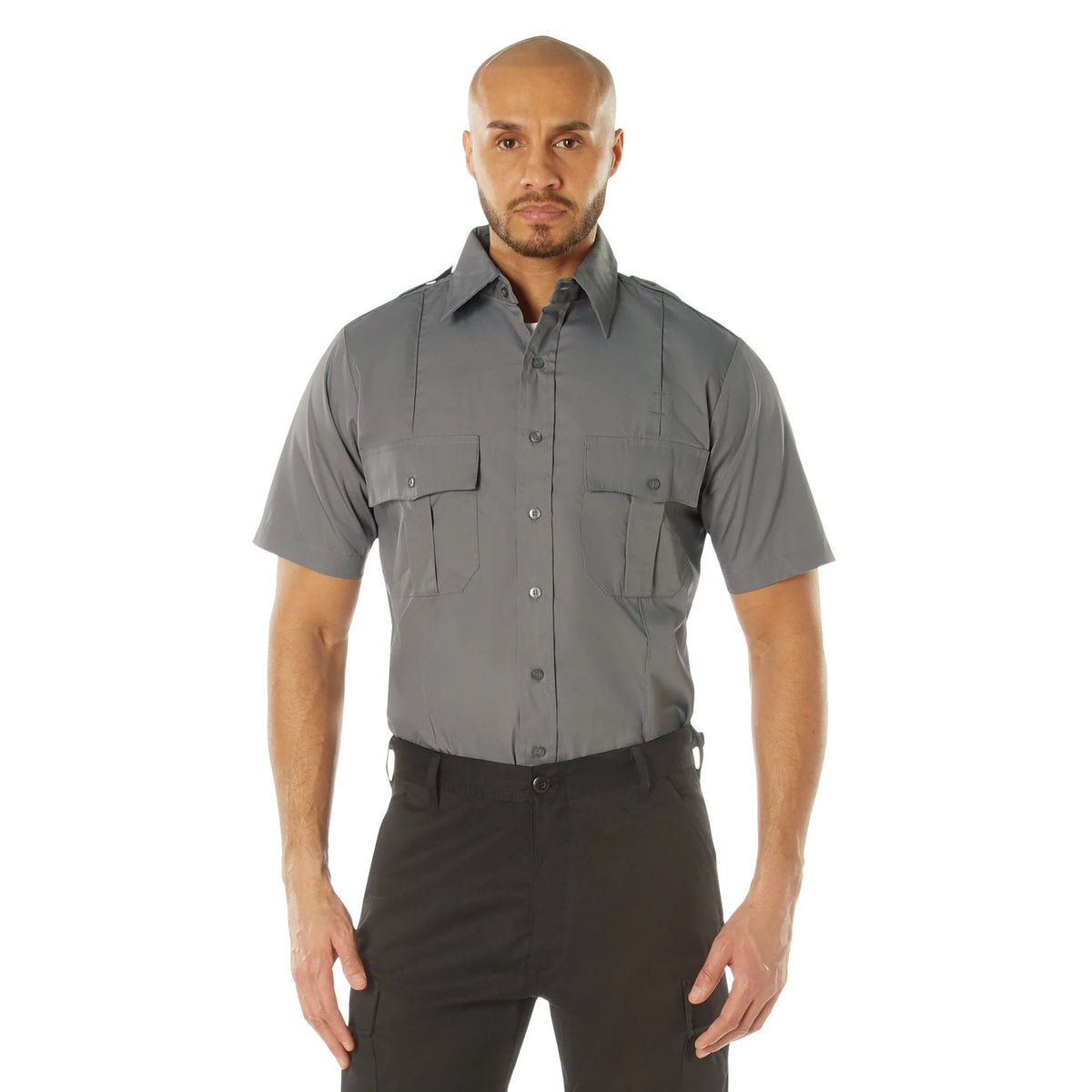 Rothco Short Sleeve Uniform Shirt - Rothco 30045-GY-S