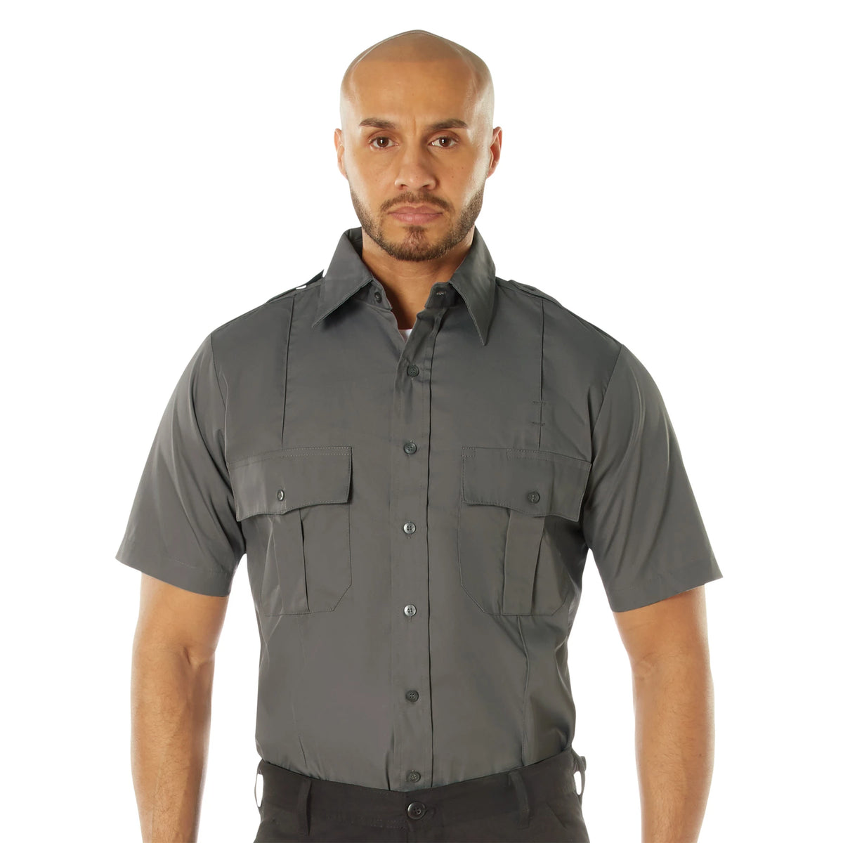 Rothco Short Sleeve Uniform Shirt - Rothco 30055-DKGRY-S