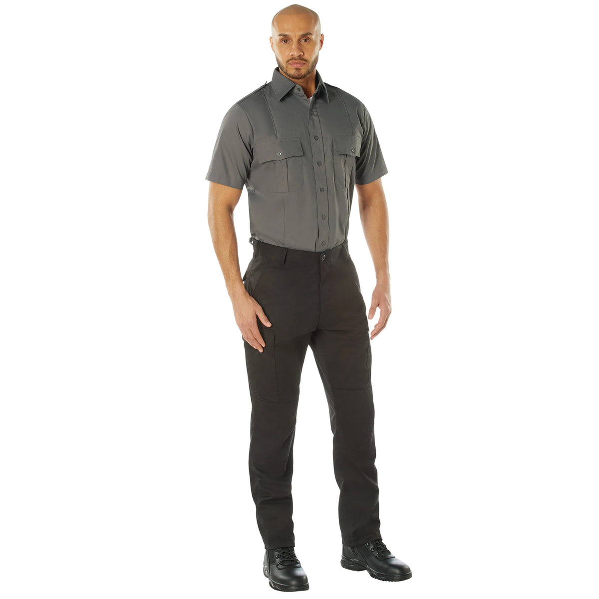 Rothco Short Sleeve Uniform Shirt - Rothco 30055-DKGRY-S