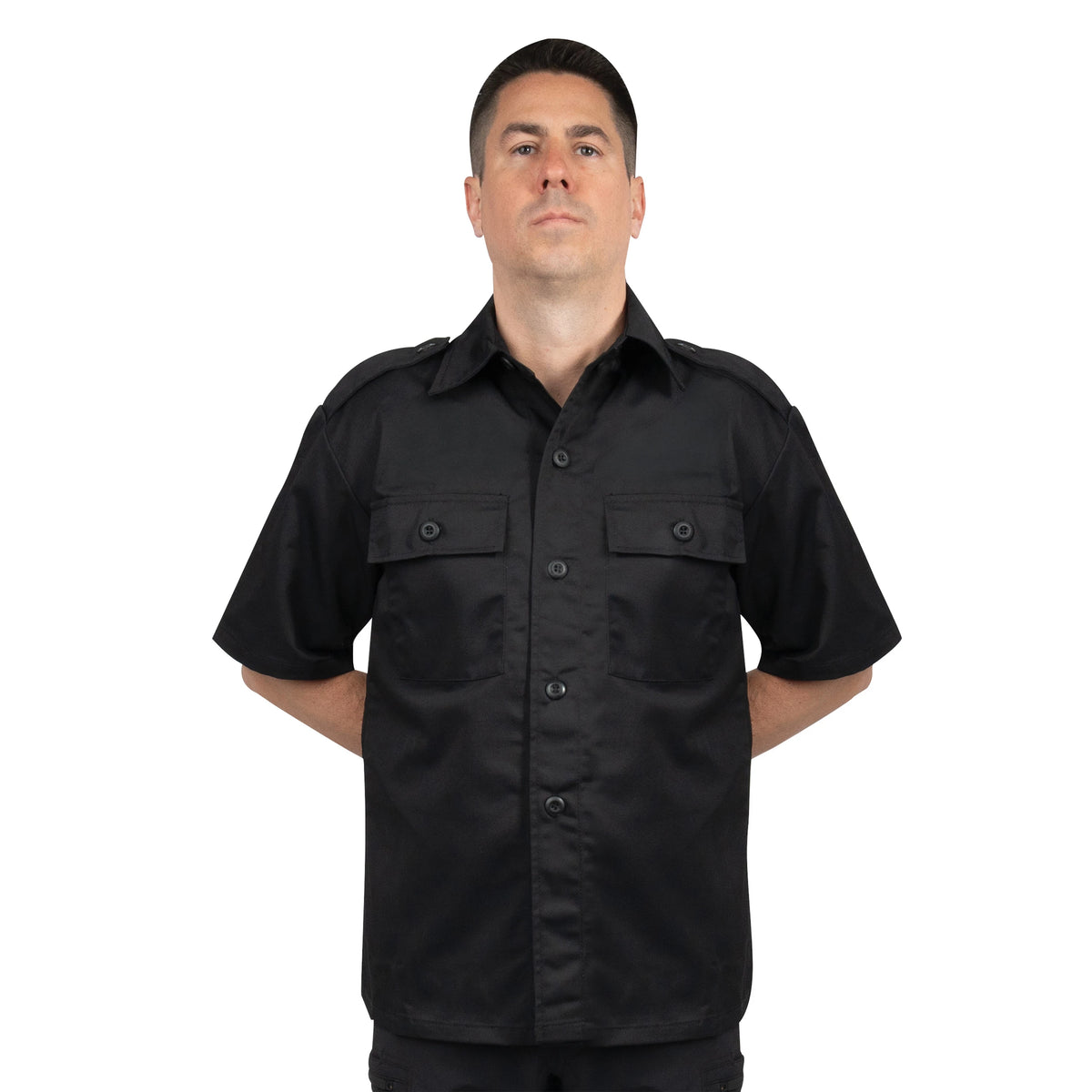 Rothco Short Sleeve Tactical Shirt - Black - Rothco 30209