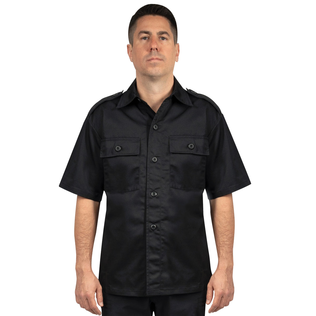 Rothco Short Sleeve Tactical Shirt - Black - Rothco 30209