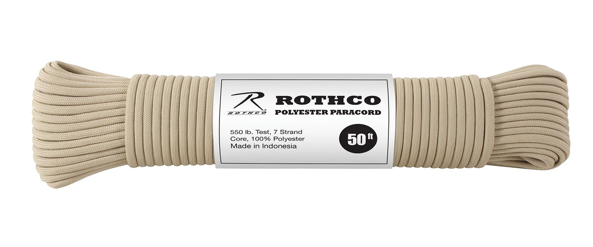 Rothco 550lb Type III Polyester Paracord - Rothco 30711