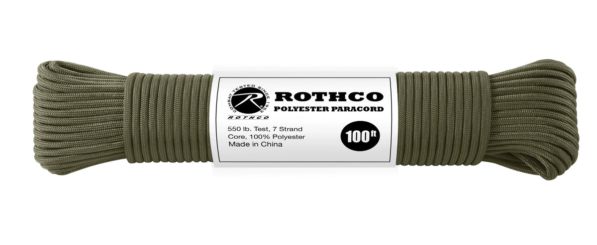 Rothco 550lb Type III Polyester Paracord - Rothco 30800